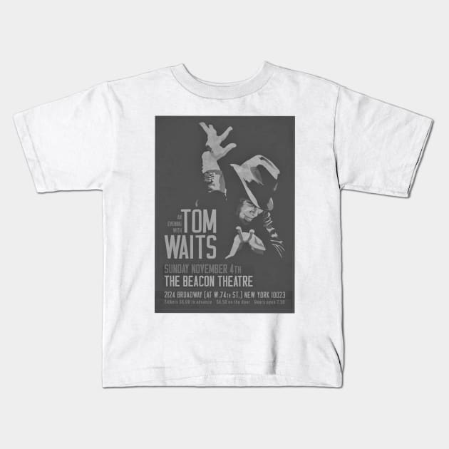 Tom waits Kids T-Shirt by Yamalube olinya 